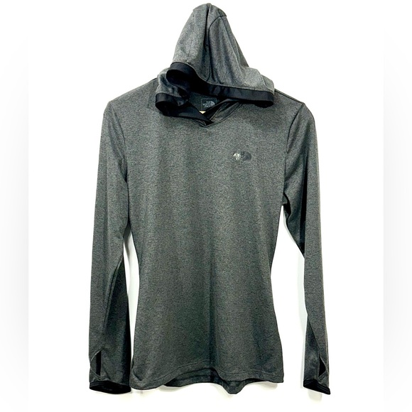 New The North Face Reactor Hoodie Womens Black & Gray - Picture 3 of 12